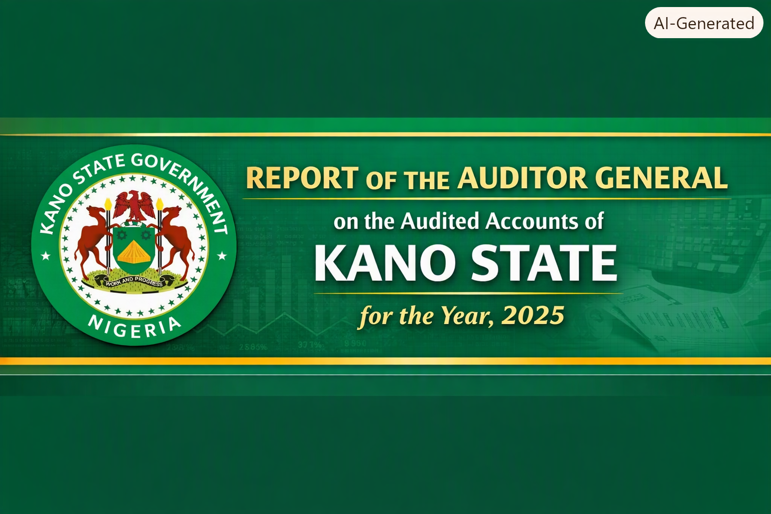 Report of the Auditor General on the Audited Accounts of Kano State for the Year, 2025